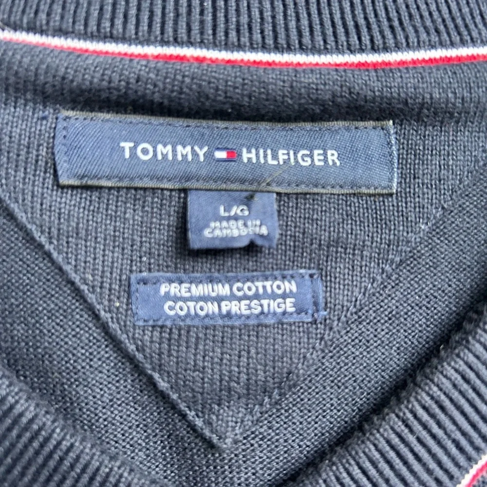 Tommy Hilfiger Men’s Premium Cotton Navy Blue Sweater Vest size Large